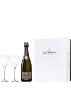 Louis Roederer : Coffret Vintage + 2 Flûtes 2014 Flasche In Der Kassette (75cl)